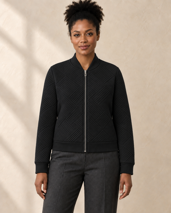 Dames Gewatteerd Vest met Rits