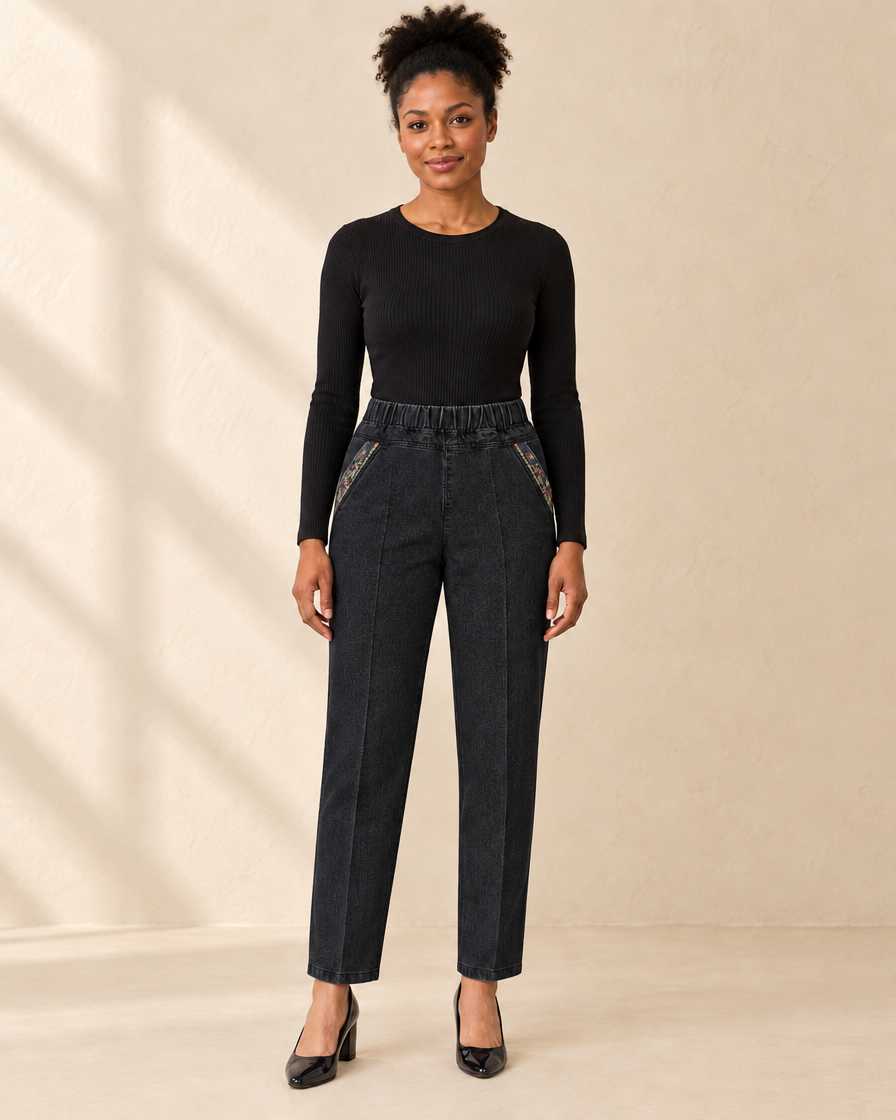 Dames Broek met Elastische Taille