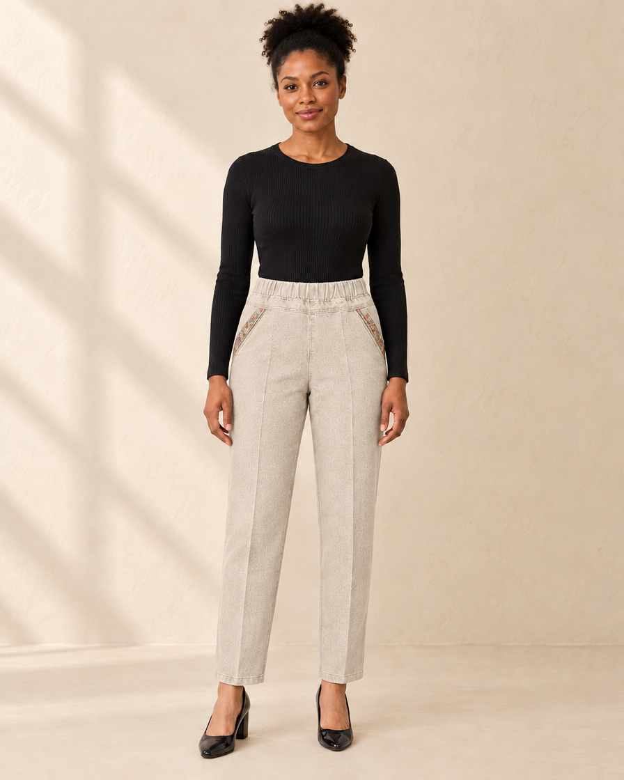 Dames Broek met Elastische Taille