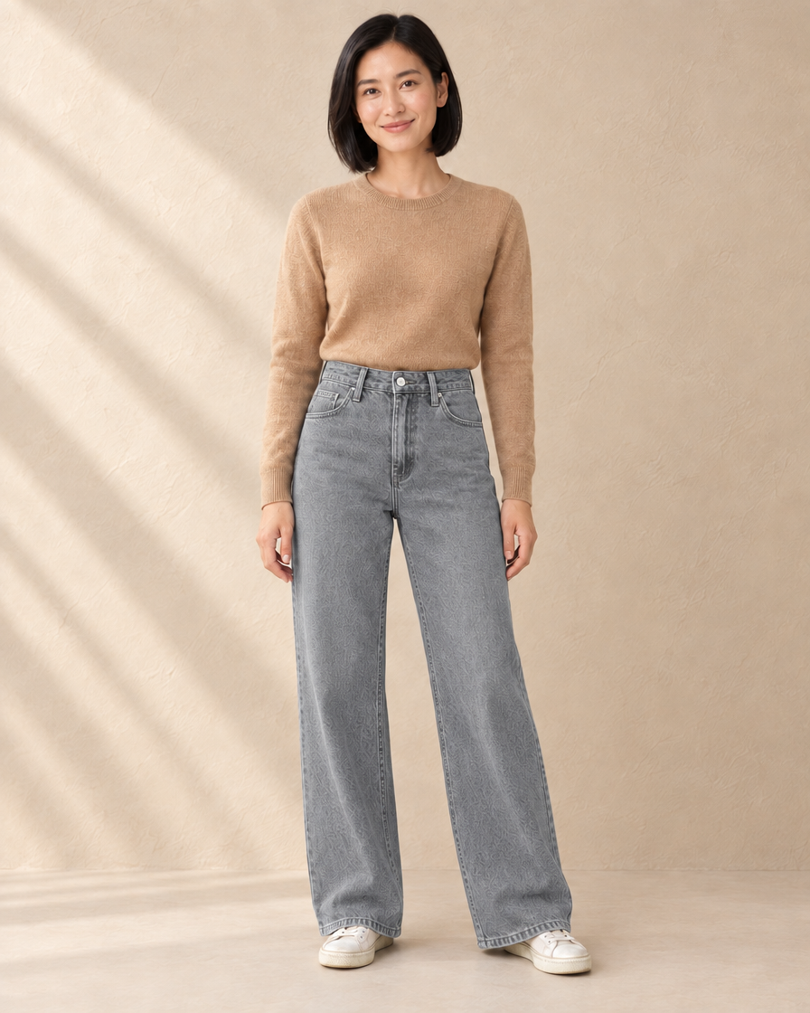Dames Wide Leg Jeans
