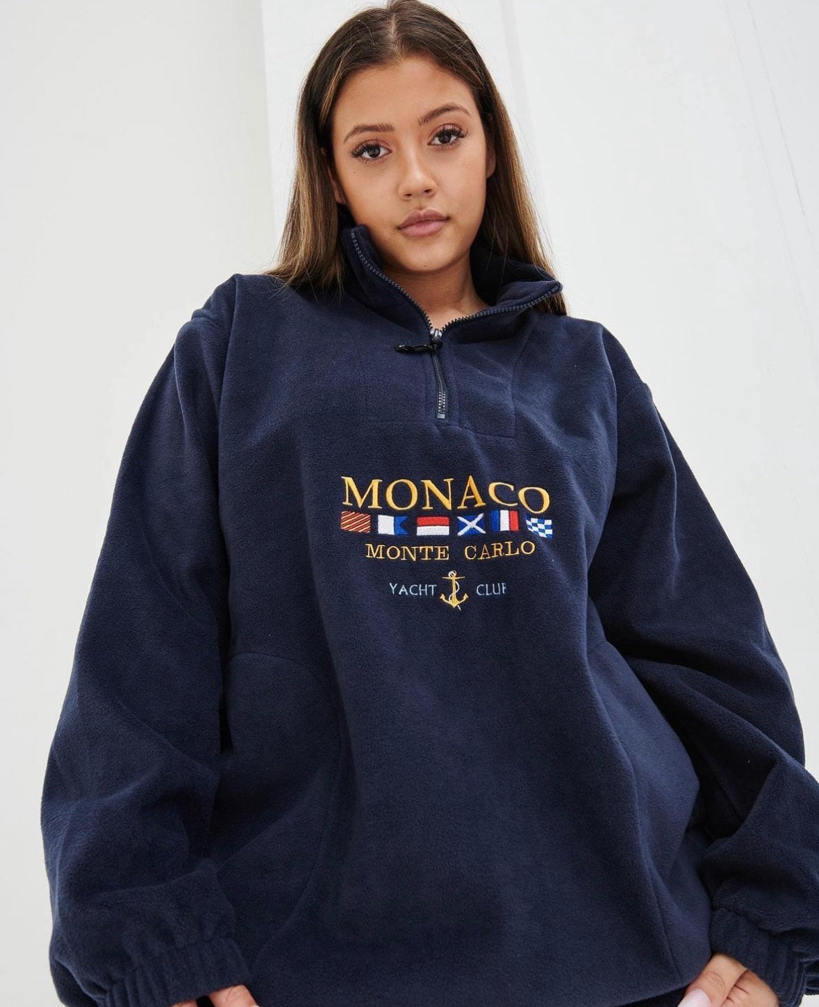 Edouard | Old money Monaco yacht club halfzip sweater