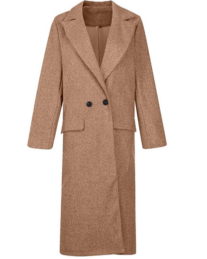 Amira | Lange kasjmier trenchcoat