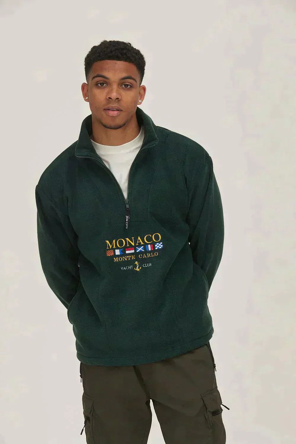 Edouard | Old money Monaco yacht club halfzip sweater